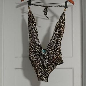 Letarte Leopard Print Bathing Suit